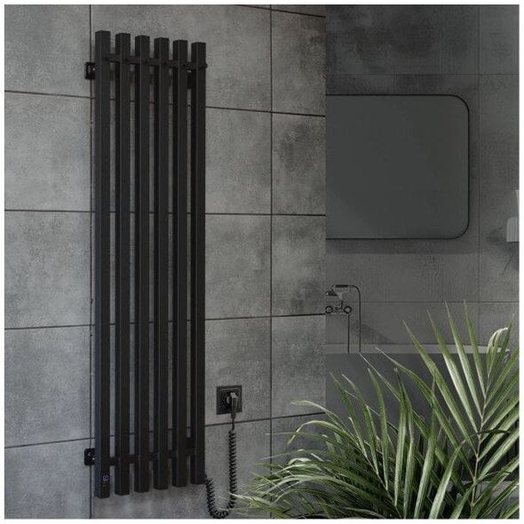 Ηλεκτρικός στεγνωτήρας πετσετών Navin Levante 330x1200, Αισθητήρας, 12-257053-3312, (καλώδιο στα δεξιά)