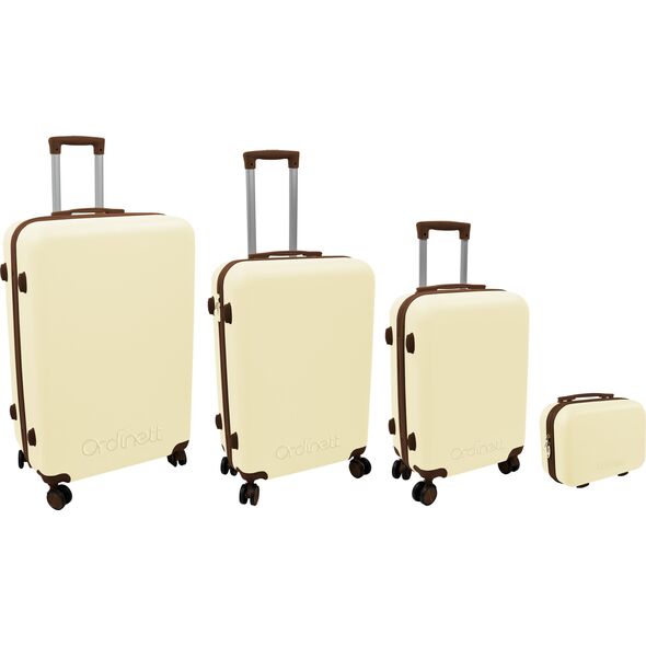 Σετ βαλίτσες 4 τεμ. 98L (48x29x75cm) + 60L (42x25x64cm) + 43L (36x23x56cm) + 15L (24x17x33cm) λευκό 8000303316411