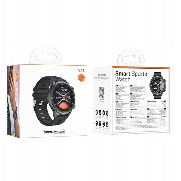 Smartwatch Hoco 1,46" TFT IP67 z funkcją rozmowy Y31 czarny