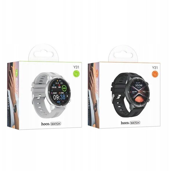 Smartwatch Hoco 1,46" TFT IP67 z funkcją rozmowy Y31 srebrny