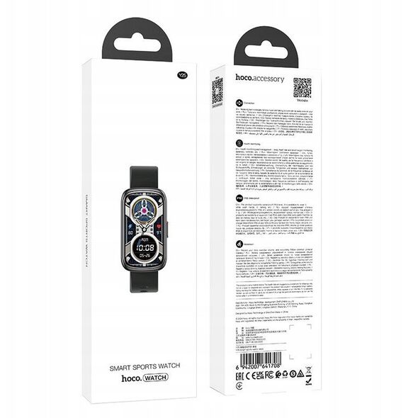 Smartwatch Hoco 1,47" TFT IP68 Y25 czarny