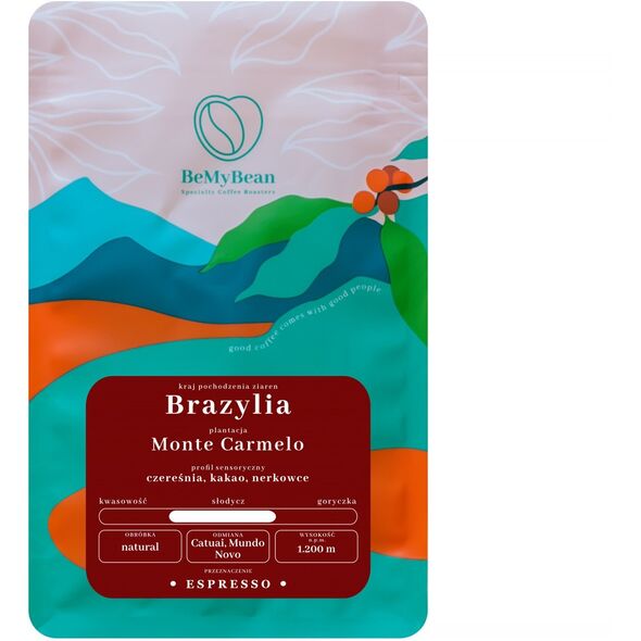 BeMyBean - kawa ziarnista Brazylia Monte Carmelo Natural Espresso 250 g