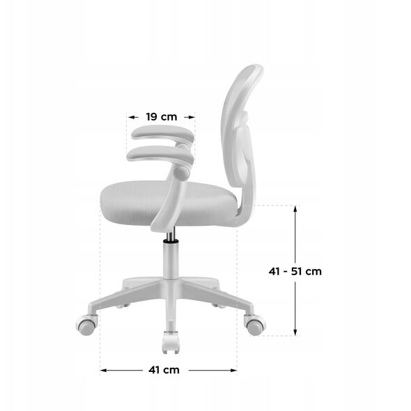 Fotel Obrotowy Krzesło Dla Dzieci Młodzieży Mark Adler Junior 3.0 Grey