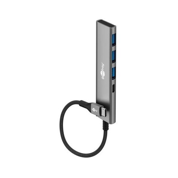Slim 4-portowy koncentrator USB, USB-C™ na USB-C™/USB-A, 5 Gbit/s