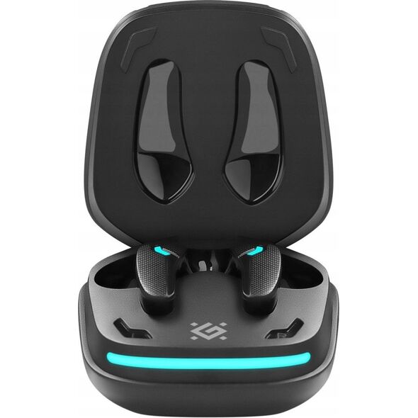 Słuchawki z mikrofonem Defender CyberDots 285 bezprzewodowe Bluetooth TWS czarne Low Latency