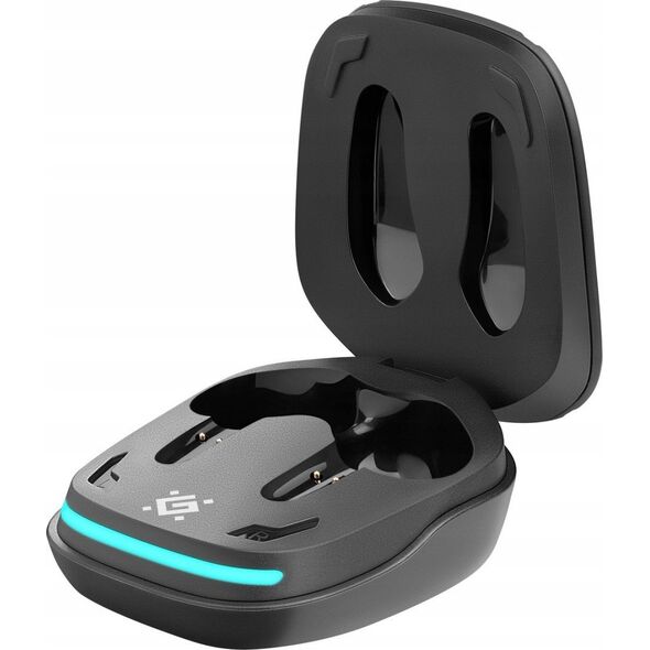 Słuchawki z mikrofonem Defender CyberDots 285 bezprzewodowe Bluetooth TWS czarne Low Latency