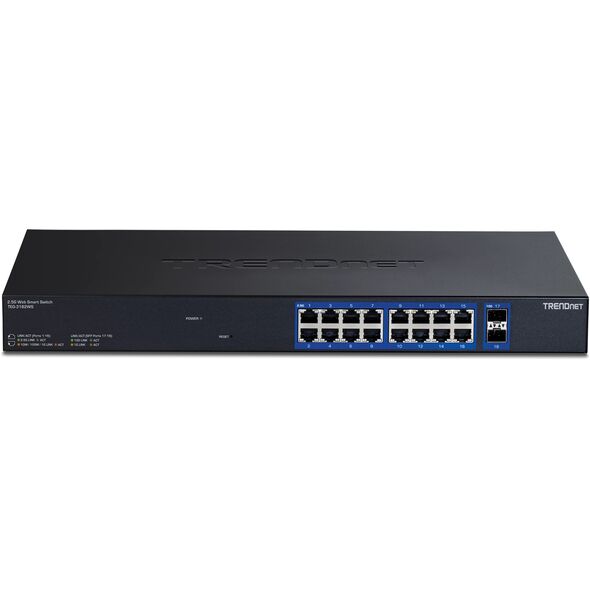 Trendnet 18-PORT MULTI-GIG WEB SMART - Switch Zarządzany 2.5G Ethernet (100/1000/2500) 1U Czarny