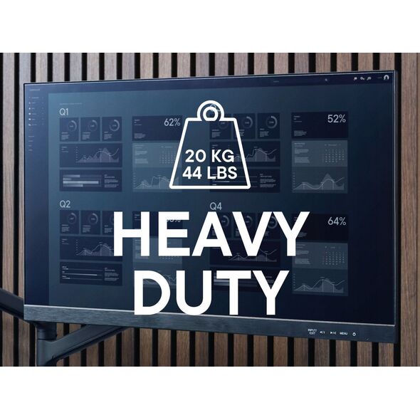 Uchwyt na 2 monitor DM5210 One For All, 17"-50", max 20kg monitor( x2), 200x300, czarny