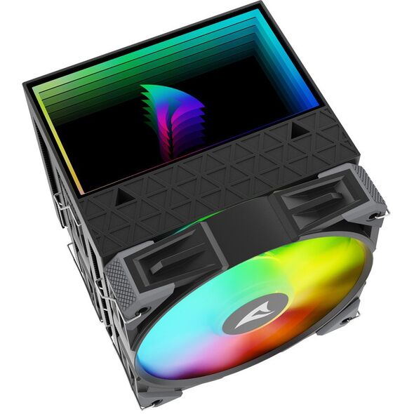 Sharkoon A60 RGB Procesor Chłodnica powietrza 12 cm Czarny 1 szt.