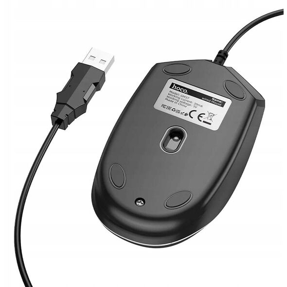 Myszka przewodowa gamingowa Hoco USB A 2400 dpi GM37 czarna