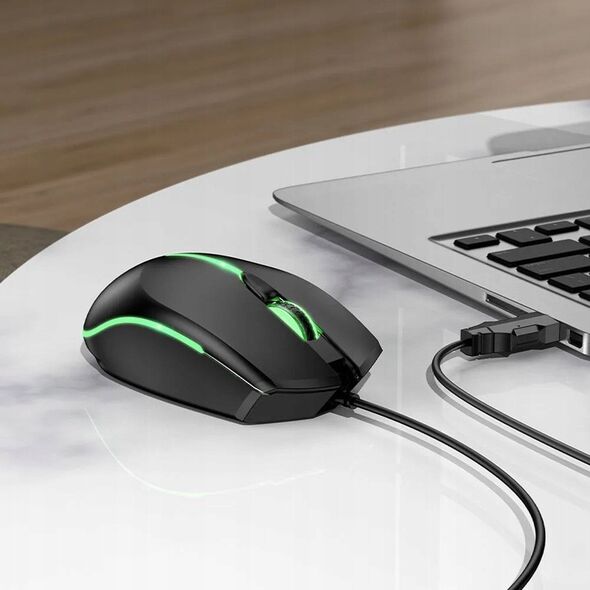 Myszka przewodowa gamingowa Hoco USB A 2400 dpi GM37 czarna