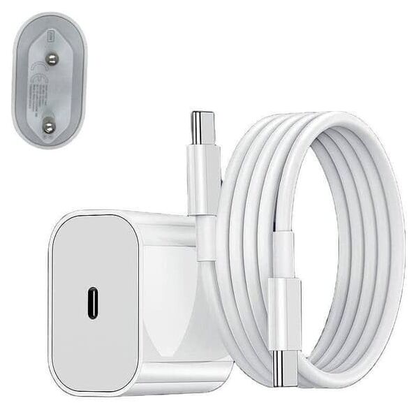 Φορτιστής Energy GaN 30W USB-C / USB-A / 3A Λευκό