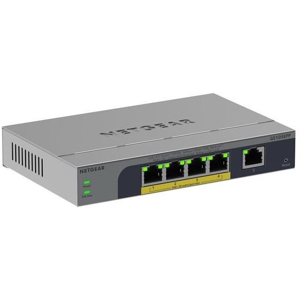 NETGEAR 5PT GB PLUS Switch W/ POE+ GS105EPP