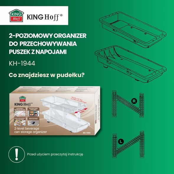 REGULOWANY ORGANIZER GRAWITACYJNY NA PUSZKI KINGHOFF KH-1944