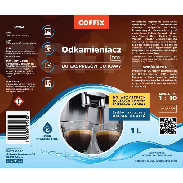 Coffix Odkamieniacz w płynie COFFIXOE1L 1000ml