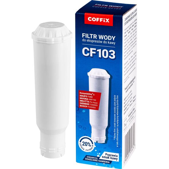 Coffix Filtr wody do ekspresu MELITTA NIVONA KRUPS SIEMENS BOSCH (zamiennik)