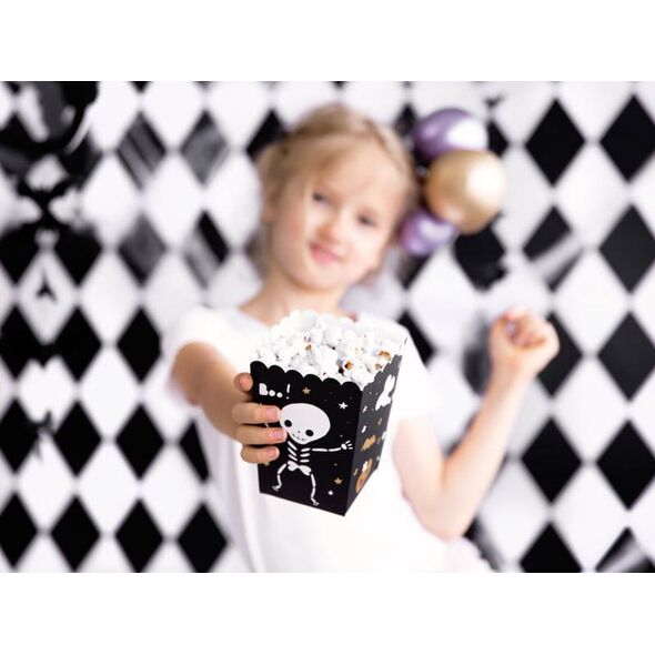 PartyDeco Pudełka na popcorn BOO!, mix, 7x7x12.5cm one size
