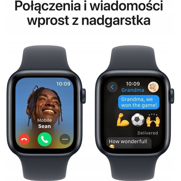 Smartwatch Apple Watch SE GPS 40mm Midnight Alu Sport S/M Granatowy  (mxe73qc/a)