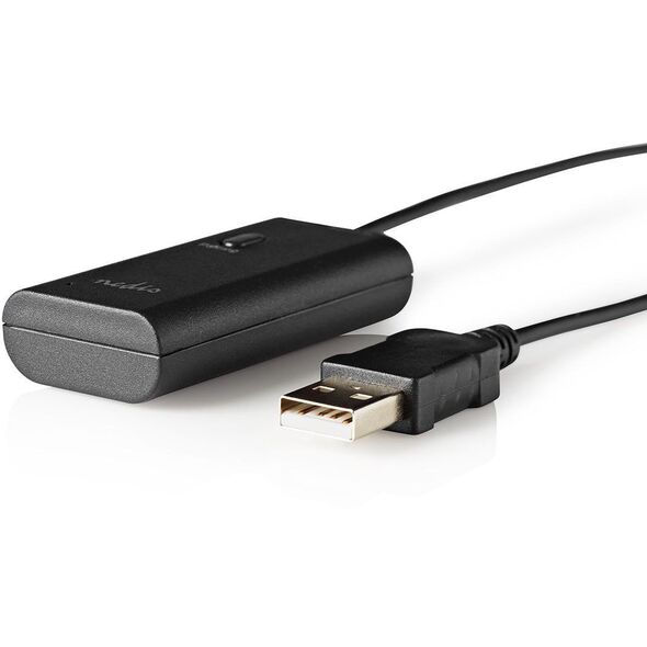 Nadajnik Bluetooth Nedis BTTR050BK AUX/USB SBC Do 1 urządzenia Czarny