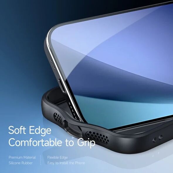 Etui Dux Ducis Aimo Mag z pierścieniem magnetycznym na iPhone 17 – czarne