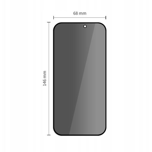 Szkło prywatyzujące Tech-Protect Quick Set Spy+ do Apple iPhone 16 Pro Privacy [2 PACK]