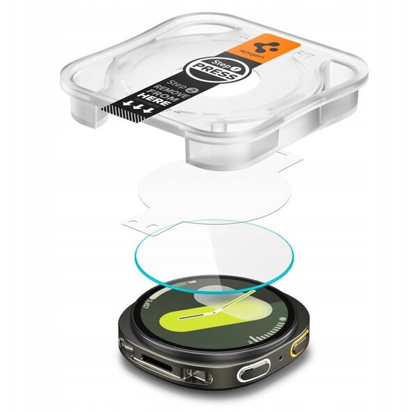 Spigen GLAS.TR EZ FIT 2-Pack - Szkło hartowane do Samsung Galaxy Watch 8 44 mm (2 szt)