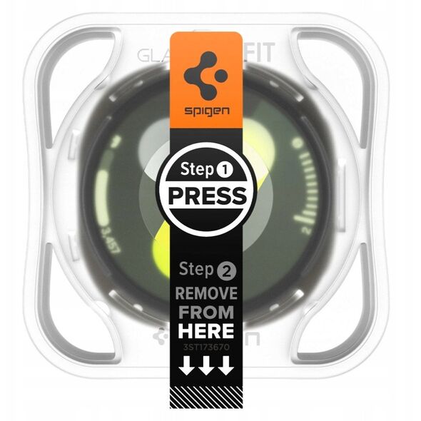 Spigen GLAS.TR EZ FIT 2-Pack - Szkło hartowane do Samsung Galaxy Watch 8 44 mm (2 szt)