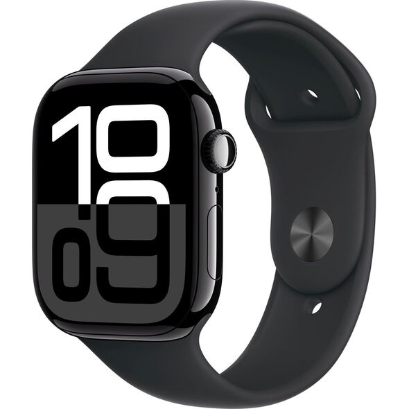 Išmanusis laikrodis Apple Watch Series 10 GPS + Cellular 46mm Jet Black Aluminium Case with Black Sport Band - M/L