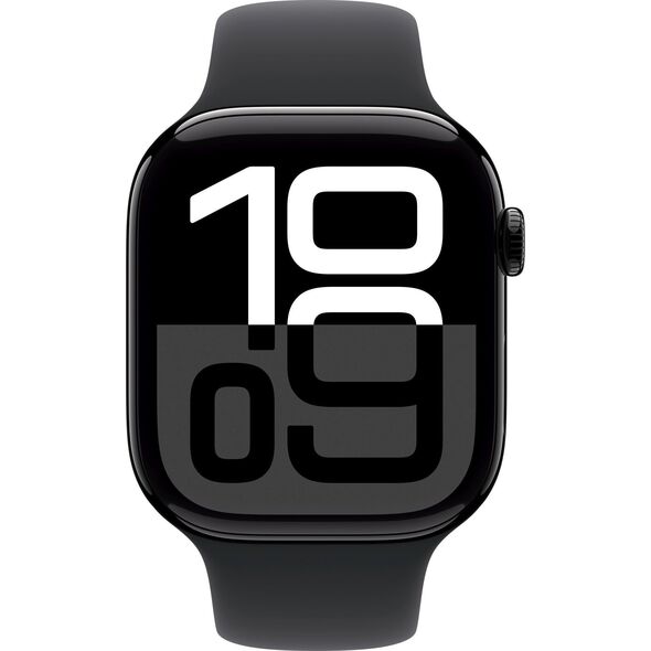 Išmanusis laikrodis Apple Watch Series 10 GPS 46mm Jet Juodas Aliuminio Case with Juodas Sport Band - M/L