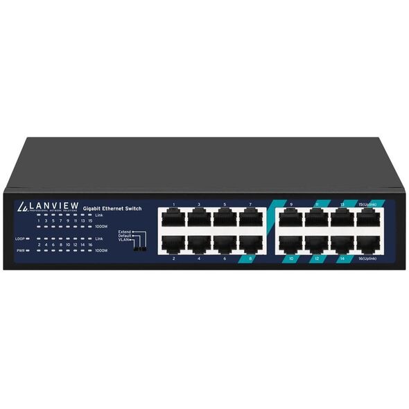 Lanview LVN-1U-16PORT-1G bez kategorii