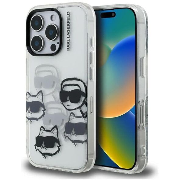 ETUI PRZEZROCZYSTE KARL LAGERFELD DO IPHONE 16 PRO, Bezbarwne, Eleganckie