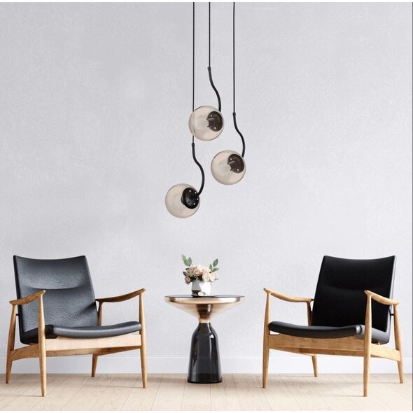 Lampa wisząca Light Prestige Wisząca Hook 3 czarna (LP-125/3P BK) - Light Prestige
