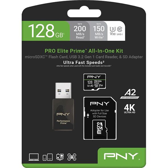 PNY microSD Pro Elite Prime 128GB