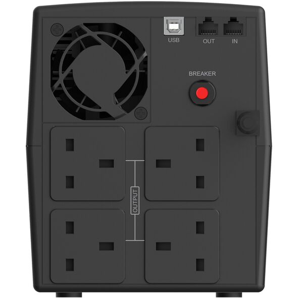 Conceptronic ZEUS03G zasilacz UPS Technologia line-interactive 1,2 kVA 720 W 4 x gniazdo sieciowe