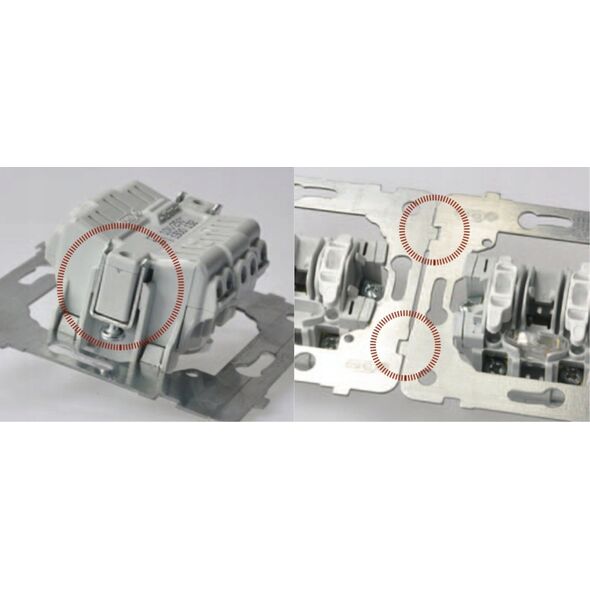 Ospel Łącznik zwierny Ospel As ŁP-17G/m/33 podwójny czarny metalik