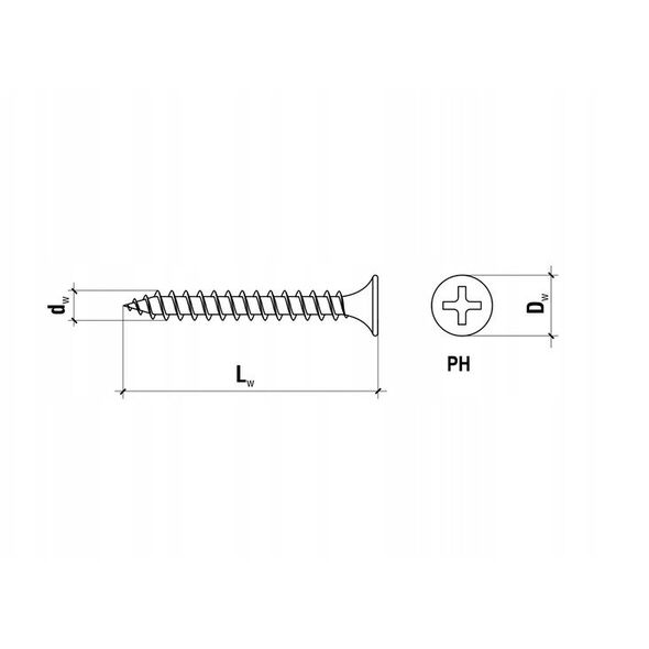 WKRĘTY DO PŁYT KARTONOWO-GIPSOWYCH BGD-35035*P100 KLIMAS