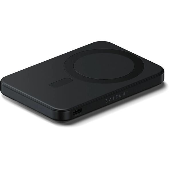 Magnetyczny powerbank z podstawką Satechi OntheGo Powerbank 5000mAh MagSafe Qi2 (black)