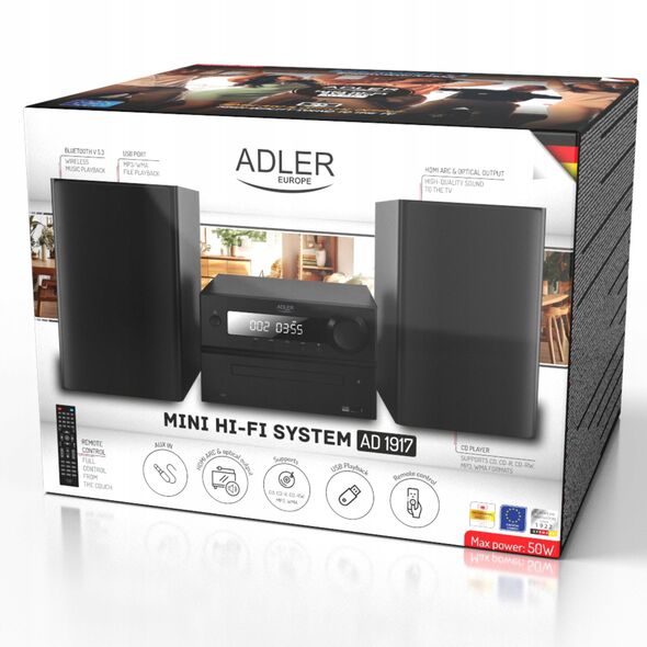 Wieża HI-FI z Bluetooth, CD, USB i radiem FM