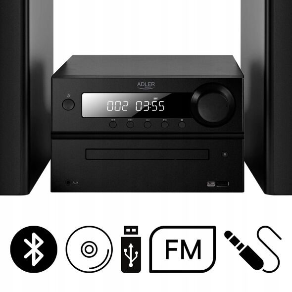 Wieża HI-FI z Bluetooth, CD, USB i radiem FM