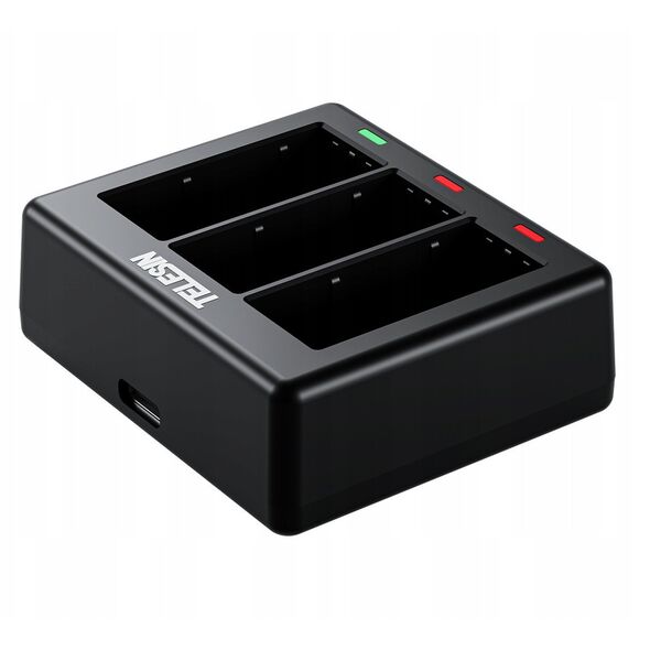 Ładowarka Usb + 2x Akumulator Bateria Do Gopro Hero 13 Black / Telesin / S0-ecb-07-tgp