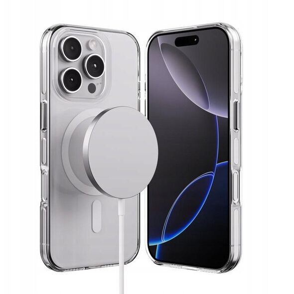 Etui Crong Clear MAG Pro Magsafe - iPhone 16 Pro Max przezroczyste - Gwarancja bezpieczeństwa. Proste raty. Bezpłatna wysyłka od 170 zł.