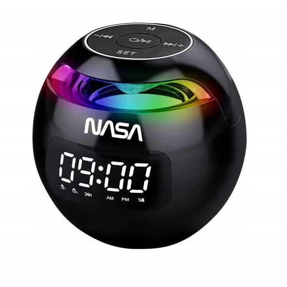 Głośnik Bluetooth 5.0 Nasa Sp200 2x Alarm Budzik + Lampa Lampka Rgb Led / Nasa Sp200