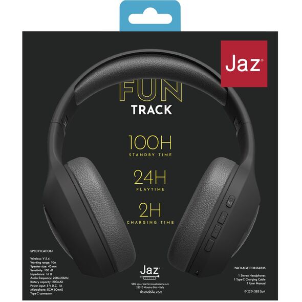 Jaz wireless headset Fun Track MTV, black