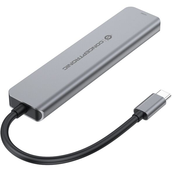 CONCEPTRONIC 6-1 Dock USB-C->HDMI,2xUSB-A,3xUSB-C,+ 25cm gr
