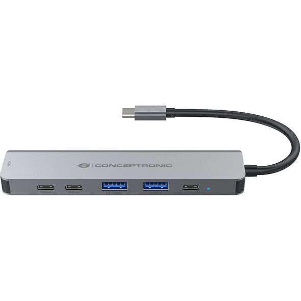 CONCEPTRONIC 6-1 Dock USB-C->HDMI,2xUSB-A,3xUSB-C,+ 25cm gr