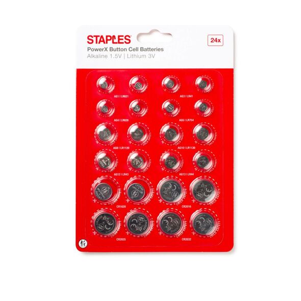 Staples PowerX Alcaline & Lithium Coin Cells Multipack (390685) (STP390685) έως 12 άτοκες Δόσεις