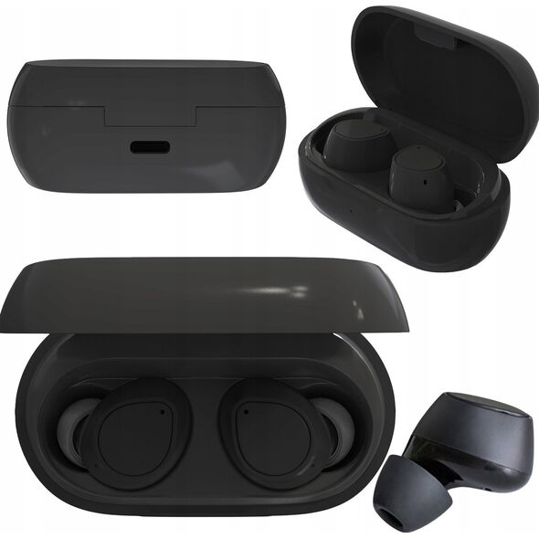Słuchawki MaxLife  Maxlife słuchawki Bluetooth MXBE-04 TWS czarne dokanałowe