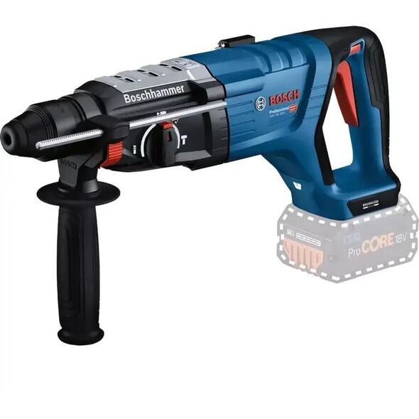 BOSCH ασύρματο περιστροφικό σφυρί GBH 18V-28 D Professional solo, 18Volt (μπλε/μαύρο, χωρίς μπαταρία και φορτιστή)