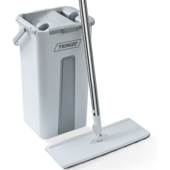 TENZI MOP Płaski Z Wyciskaczem - Mop Z Wiadrem Dwukomorowym