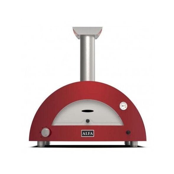 Υβριδικός φούρνος πίτσας Alfa Forni Moderno 2 Pizze Antique Red